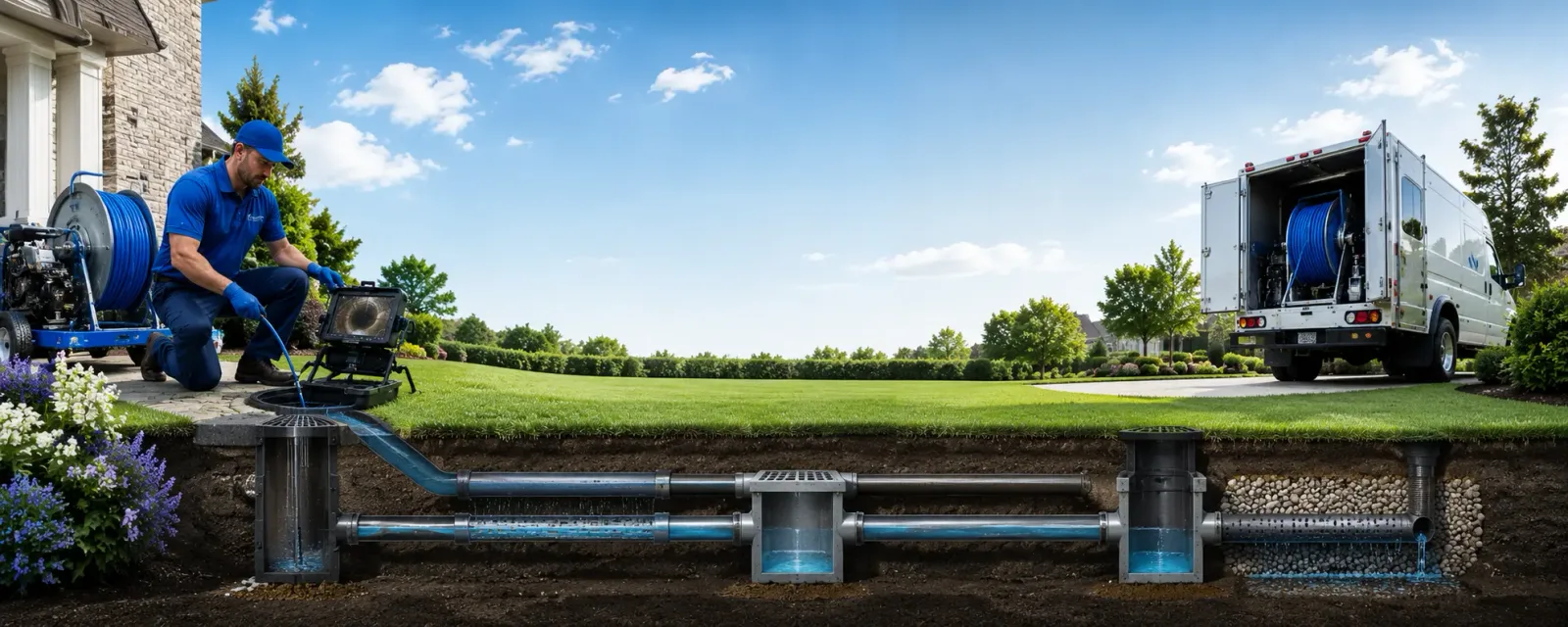 Outdoor drain cleaning information for Kingston, PA